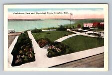 Memphis TN-Tennessee, Confederate Park, Mississippi River Vintage Postcard picture