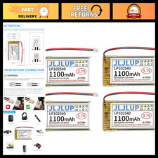 4pcs 3.7V 1100mAh Lithium Polymer Battery 1S LiPo Rechargeable Battery with Prot picture
