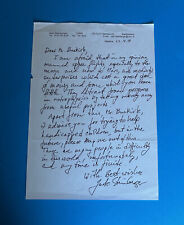 Jack Steinberger (Nobel Prize Physics 1988 ) Hand Autographed Letter Signed 2004 picture