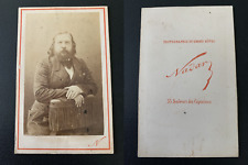 Nadar, Paris, Théophile Gautier Vintage Albumen Print CDV.d'after Burning picture