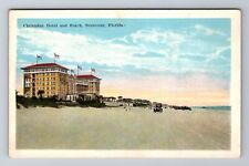Seabreeze FL-Florida, Clarendon Hotel And Beach, Antique, Vintage Postcard picture