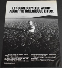 1992 Print Ad Let Somebody Else Worry About The Greenhouse Effect Baby Ground picture
