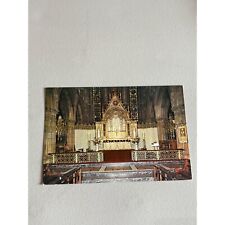 Cathedral church of Saint Mary Edinburg High Alter Postcard chrome Divided back picture