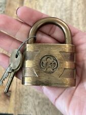 Vintage Yale & Towne Bicentric Padlock With Key Lock picture