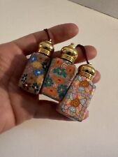 Set of 3 Clay  Bottles, mini Perfume Bottles picture