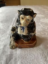 Vintage Hand Painted Chimpanzee Sipping Tea Porcelain Figure Made In Japan picture