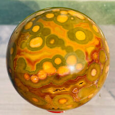 480g Natural 8Th Vein Ocean Jasper Crystal Crystal Geode Sphere Ball Healing picture