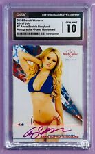 2014 Bench Warmer Anna Sophia Berglund July 4th Autograph Set #7 CGC 10 picture