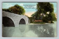 Grand Rapids WI, Consolidated Park Scenery Bridge, Wisconsin Vintage Postcard picture