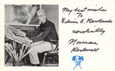 NORMAN ROCKWELL - INSCRIBED POST CARD SIGNED picture