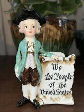 Vintage Enesco Patriotic Napkin Holder We The People Of The United States July 4 picture