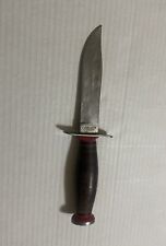 Schrade Walden NY USA Stacked Leather BOWIE HUNTER Fixed Blade Knife picture