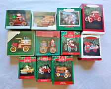 Lot of 11 Hallmark Keepsake Ornaments Santa Car Driving 1979 - 1993 Car Theme picture
