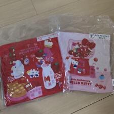 Sanrio Winning Lottery Square Cushion Red Pink 50th Anniversary Set Lot picture