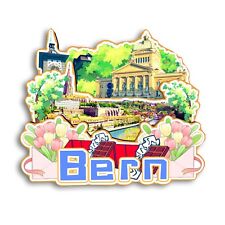 Bern SWITZERLAND Refrigerator magnet 3D travel souvenirs wood craft gifts picture