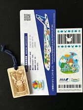 POKEMON ANA AIRLINES BOARDING PASS JET TICKET STICKERS WOOD TAG COMMEMORATION picture