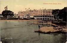 Historic Griswold Hotel Streetview Groton Connecticut DB Cancel WOB Postcard picture