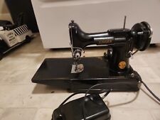 Vintage 1946 Singer Featherweight 221-1 Sewing Machine, Pedal, Accessories, Case picture