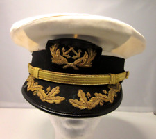 Vietnam Era US Merchant Marine  Officer's Uniform Visor Service Cap Unknown Size picture