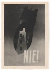 1963 ANTI-MILITARY Fight FOR PEACE Bomb NO Propaganda Russian Postcard OLD picture