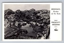 Prescott AZ-Arizona, RPPC, Garden Of The Gods, Antique Vintage c1947 Postcard picture