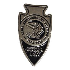 Vintage Indian Motorcycle Lapel Pin Arrowhead Design 110th Anniversary Edition picture