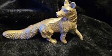 Brass Wolf Statue picture