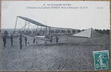 French Aviation 1909 Postcard, Aeroplane Airplane Biplane Ferber, Antoinette picture