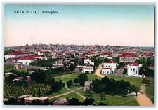 c1910's Bird's Eye View Of Beyrouth Ashraphie Lebanon Unposted Antique Postcard picture