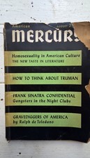 Vtg American Mercury Mag Aug 1951 Homosexuality Culture Sinatra Truman AS IS picture