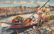 Everglades FL Florida Seminole Native Americans Moving Day c1930 Postcard 4787 picture