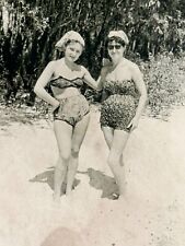 1950s Vintage Photo Two Pretty Young Women Bikini ORIGINAL Snapshot picture