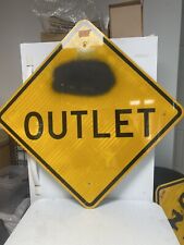 Authentic Retired Street Traffic Road Sign (No Outlet) 30