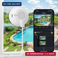 4MP Window Camera, 2.4GHz & 5.8GHz WiFi 6 Indoor Camera with Phone App, Cameras picture