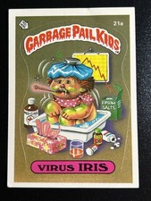 1985 Topps Garbage Pail Kids GPK First Original Series 1 OS1 21a Virus Iris picture