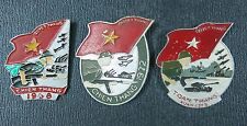 VC Assault Campaignes Resolve to WIN in 1968, 1972 and 1975 Set of 3 Badges picture