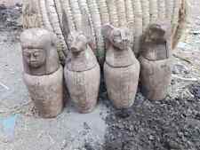 Among the ancient Egyptian antiquities are four canopic jars in Egypt BC picture