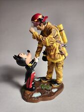 Rare Disney Mickey Mouse Fireman Tribute FireFighter Figurine Charles Boyer 8