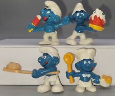 Schleich Peyo Smurfs Greedy Cooking Lot of 4 picture