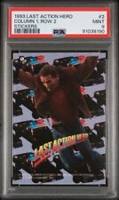 1993 Arnold Schwarzenegger Last Action Hero Topps Stickers PSA 9 POP 1 picture