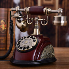 Vintage Phone, Rotary Dial Retro Old Fashioned Landline Telephone for Home Decor picture