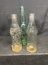 Group Lot Of (3) Vintage Soda Bottles From The Indiana Area SEE PICTURES. picture