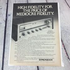 Vintage 1976 Pioneer SX-450 Receiver Print Ad Genuine Magazine Advertisement picture