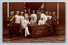 Pre-War WWI Era RPPC Postcard German Emipre Soldiers Zeithain Germany picture
