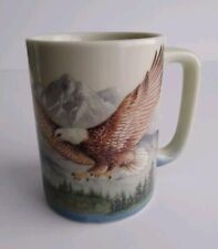 Otagiri Coffee Cup Mug Bald Eagle Flying Ceramic Japan 8 Oz. picture