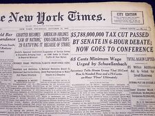 1945 OCT 25 NEW YORK TIMES AMERICAN AIRLINES ENDS CHICAGO TRIPS-STRIKE - NT 242 picture
