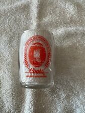 (1) NICE COORS BEER  GLASS RED picture