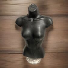 Adjustable Height  Female Torso Mannequin  Form BLACK  w/ Table Top Stand.  picture
