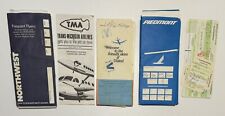 Lot Of Vintage Airline Ticket Boarding Pass 1970-1993 Various Airlines picture