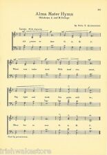 OKLAHOMA STATE UNIVERSITY OSU Vntg Song Sheet c1932 